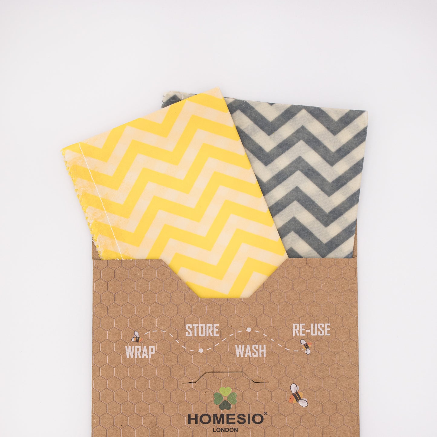 HOMESIO Beeswax food BAGS (Pack of 2)