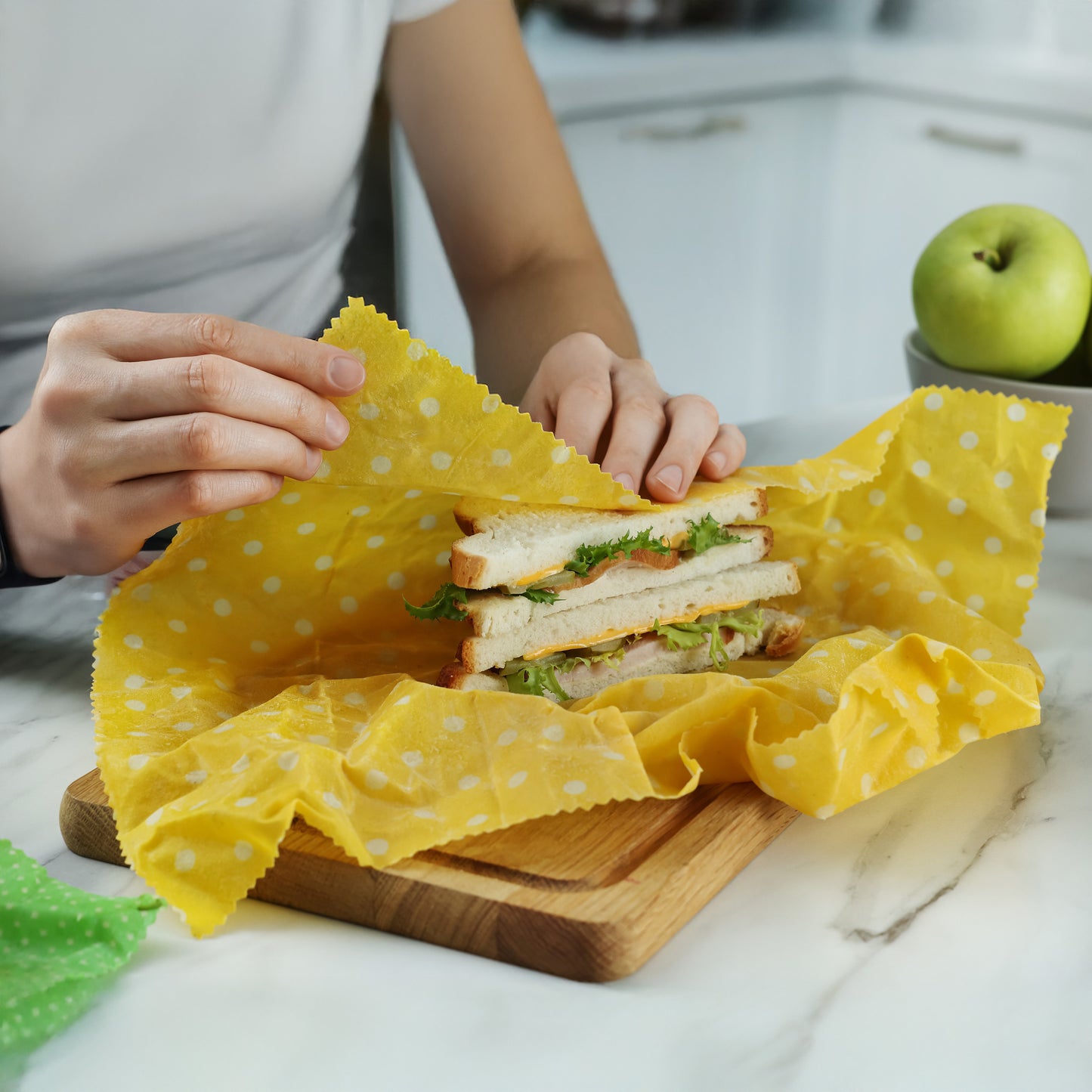 HOMESIO Beeswax food WRAPS (Pack of 3)